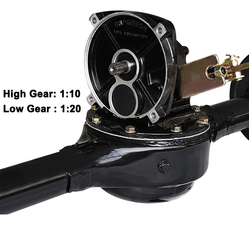 Big Power Electric Differential Tricycle Brushless Motor 1200 Watts to 3000W 48V 60V 72V With Heavy Load Drum Brake Rear Axle